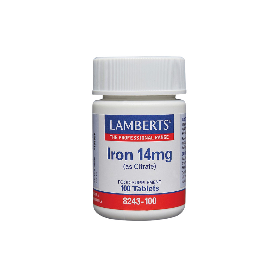 Lamberts Iron Tablets 14mg 8243 100